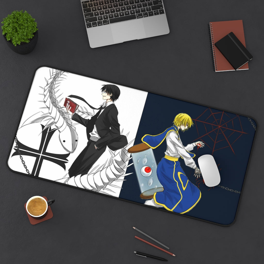 Hunter X Hunter anime Mouse Pad /Desk Mat - kurapika vs chrollo - The Mouse Pads Ninja 31" × 15.5" Home Decor