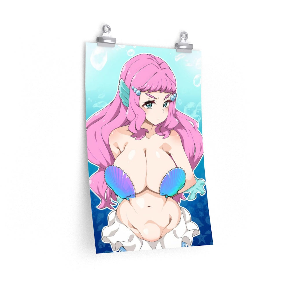 Laura La Mer Big Tits Pretty Cure Ecchi Poster - Lewd Premium Matte Vertical Poster - Adult Wall Art