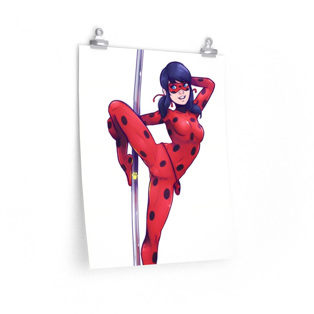 Miraculous Ladybug Sexy Pole Dance Poster - Lewd Premium Matte Vertical Poster - Adult Wall Art