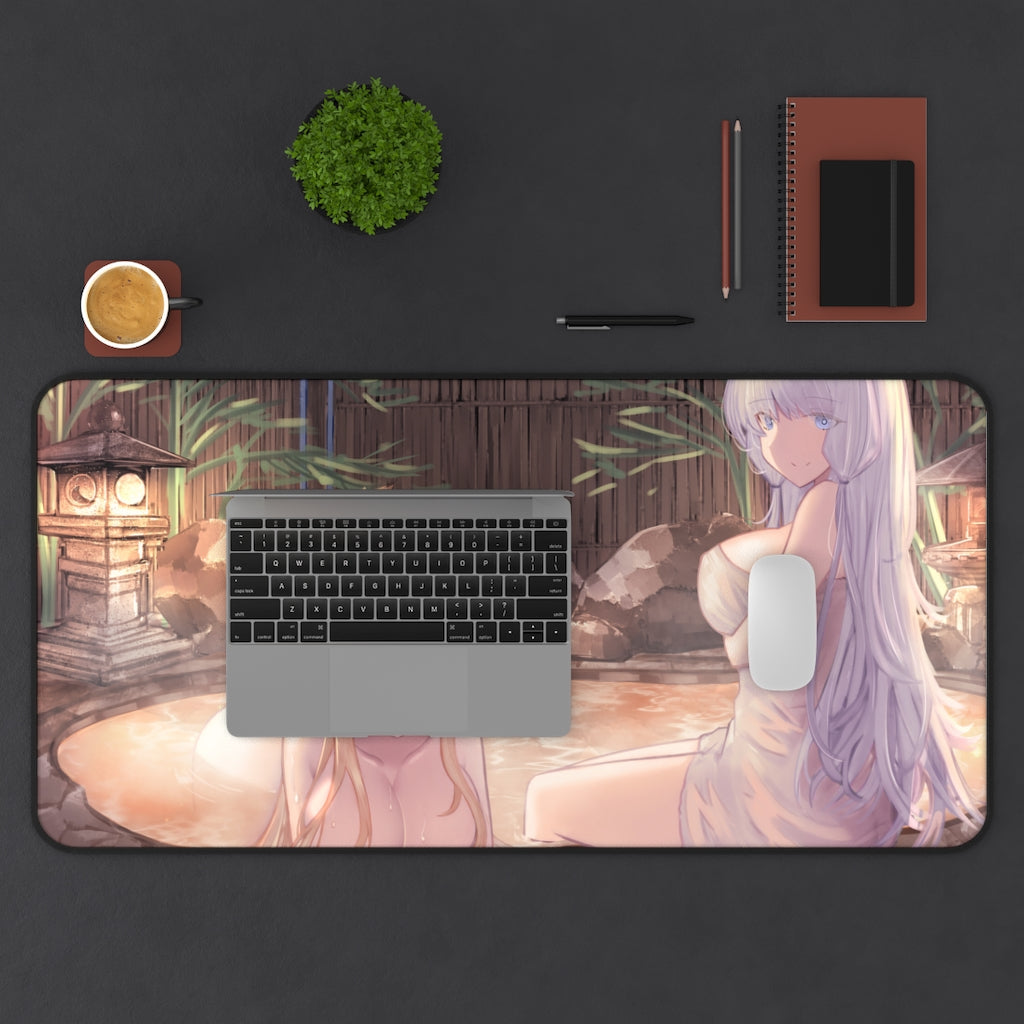 Azur Lane Boobs Mousepad - Onsen Large Desk Mat - Ecchi Mouse Pad - MTG Playmat