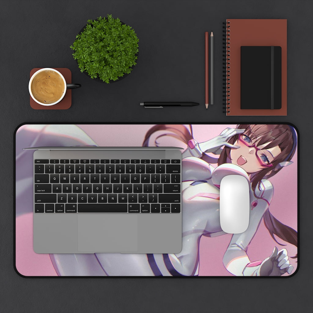 Evangelion Bodysuit Makinami Desk Mat - Non Slip Mousepad