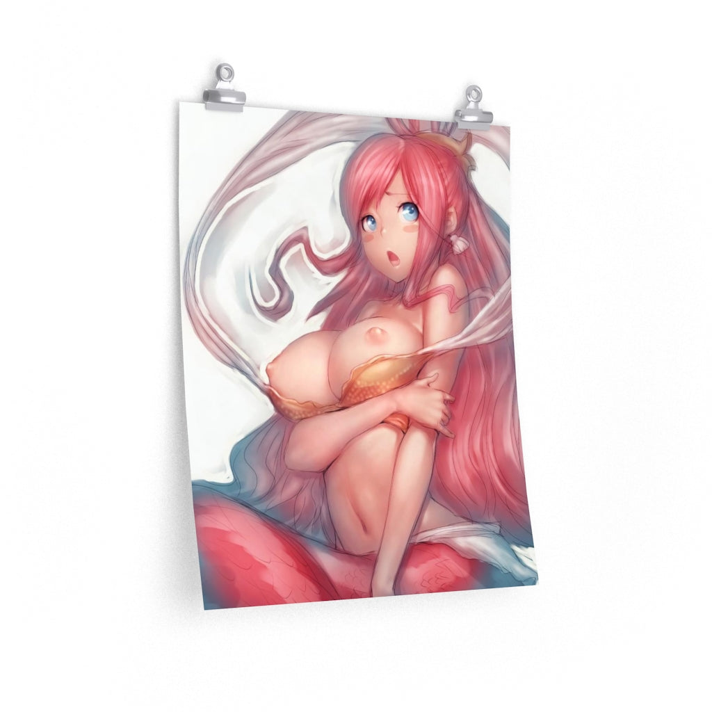 Shirahoshi One Piece Poster - Lewd Premium Matte Vertical Poster - Adult Wall Art