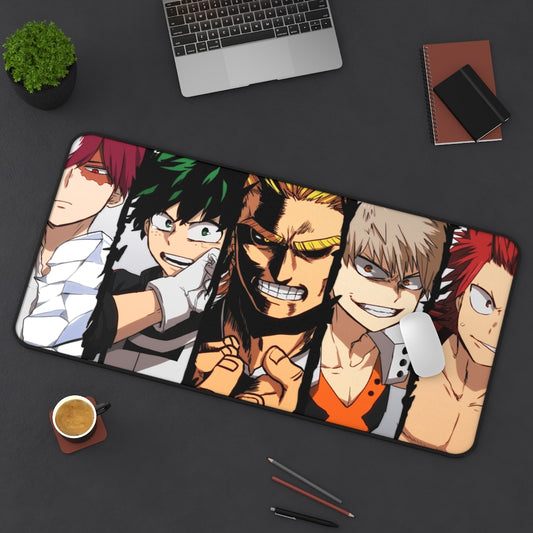My Hero Academia Mouse Pad / Desk mat - All Heroes assemble - The Mouse Pads Ninja 31" × 15.5" Home Decor