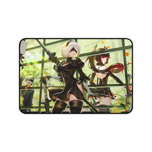 Nier Automata X Punishing Gray Raven Crossover Mousepad - Large Gaming Desk Mat - Ecchi 2b Playmat