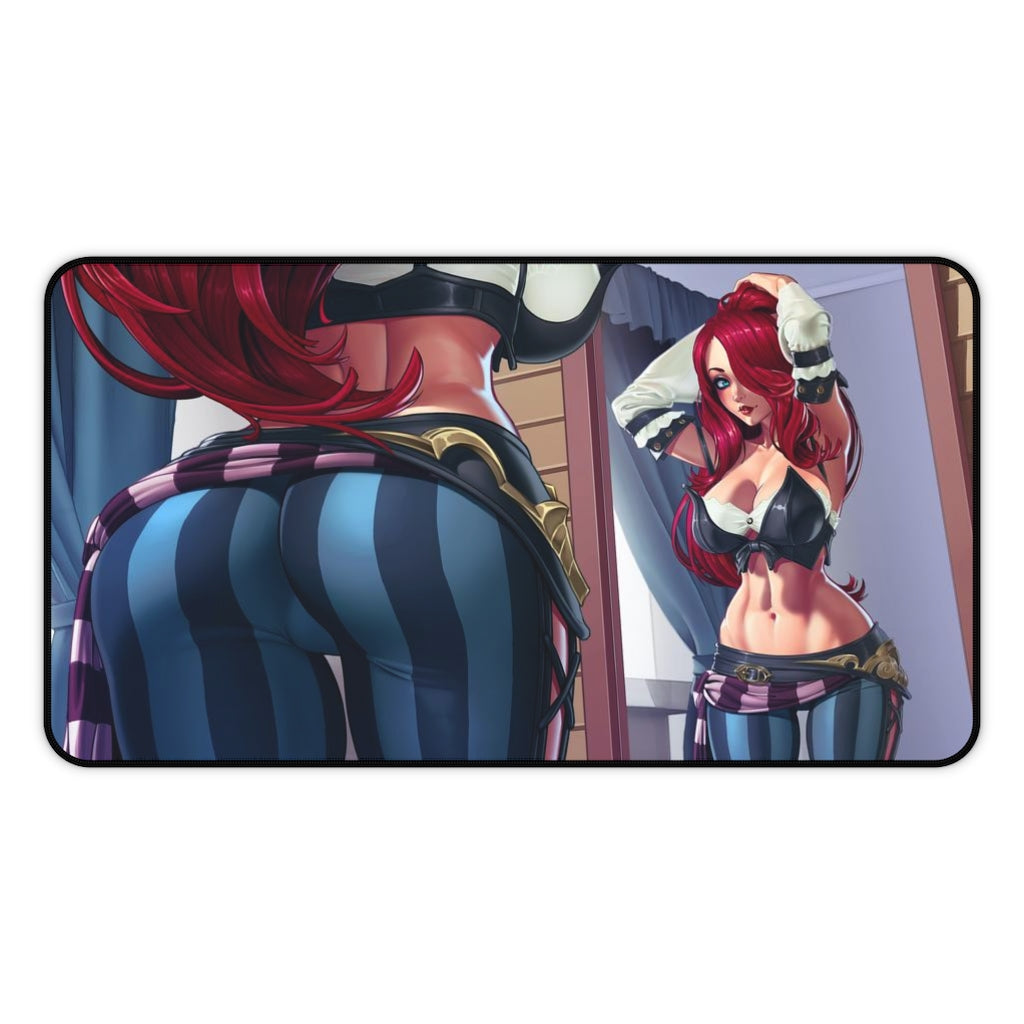 Miss Fortune Pirate Booty Desk Mat - Big Ecchi Gaming Mousepad - MTG Playmat