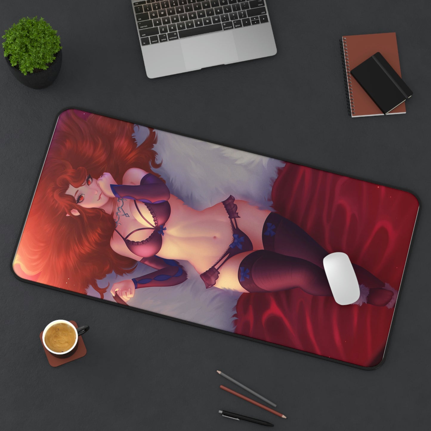 Sexy Lenore Castlevania Gaming Desk Mat - Non Slip Anime Acchi Mousepad