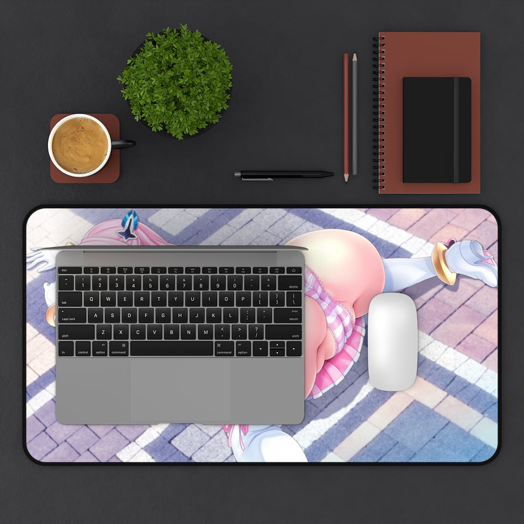 Aigan Tenshi Cheery Pink Big Butt Desk Mat - Non Slip Mousepad