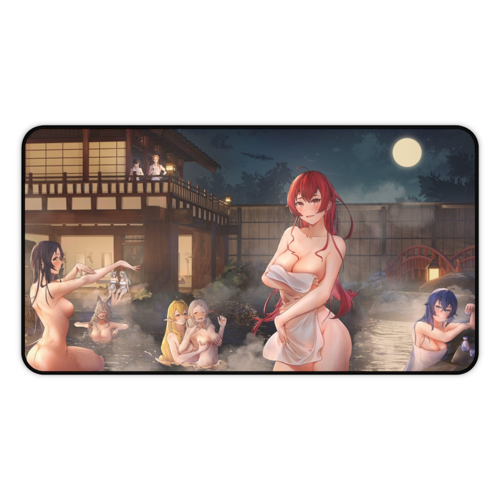 Mushoku Tensei Sexy Mousepad - Hot Onsen Ecchi Desk Mat - Anime Playmat