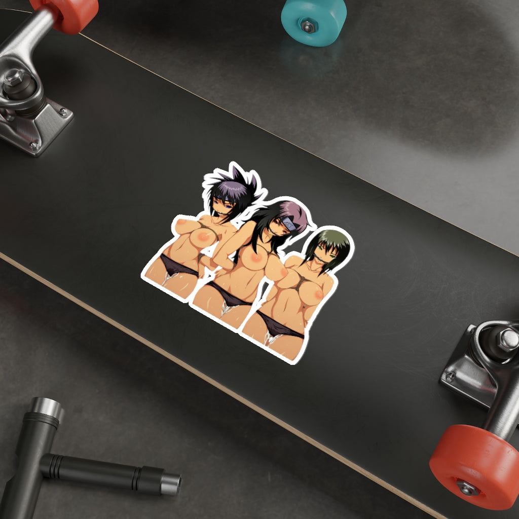 Topless Anko Kurenai and Shizune Naruto Hentai Waterproof Sticker - Ecchi Vinyl Decal