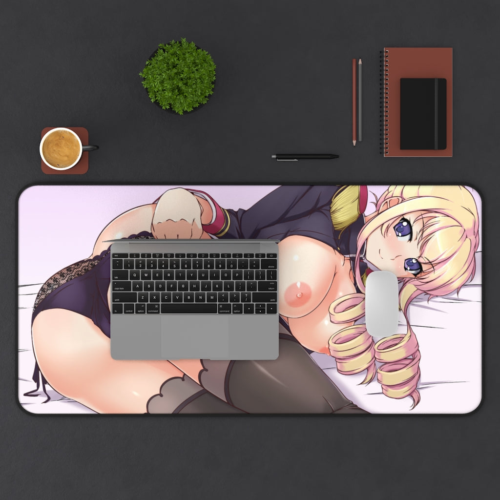 Bertille Althusser Walkure Romanze Nude Boobs Desk Mat - Non Slip Mousepad