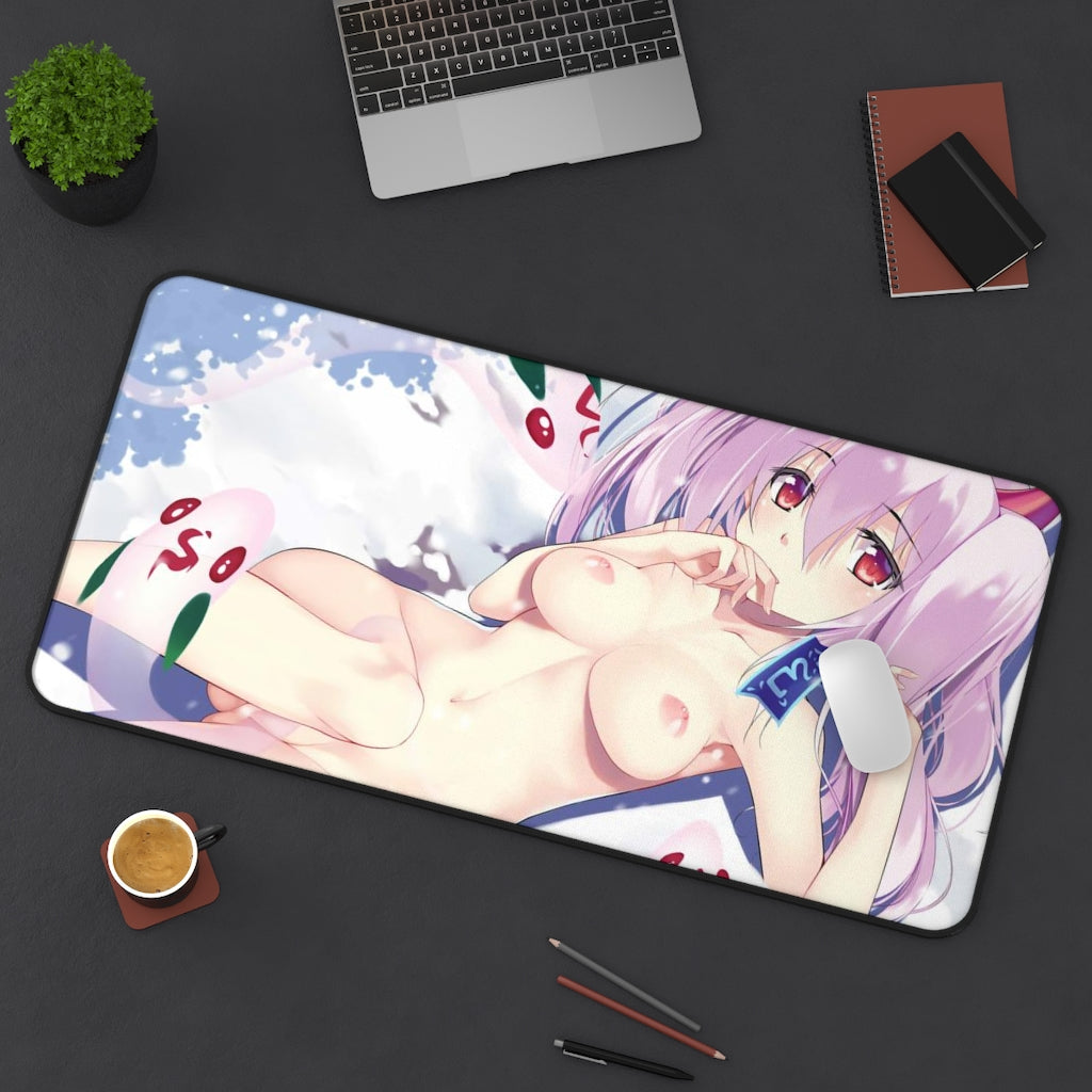 Nude Ghost Ogre and Snow Rabbit Yugioh Desk Mat - Non Slip Mousepad