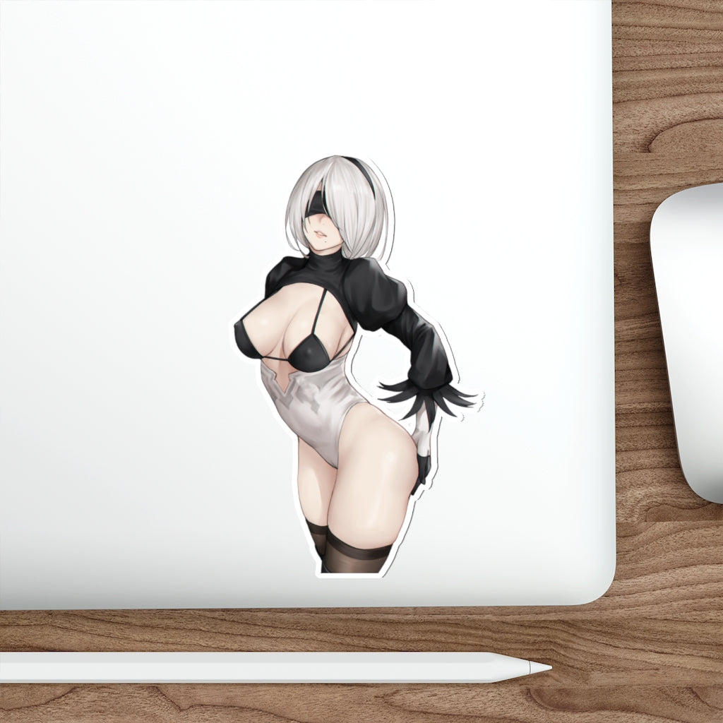 Hot 2B Waterproof Sticker - Nier Automata Ecchi Vinyl Car Decal