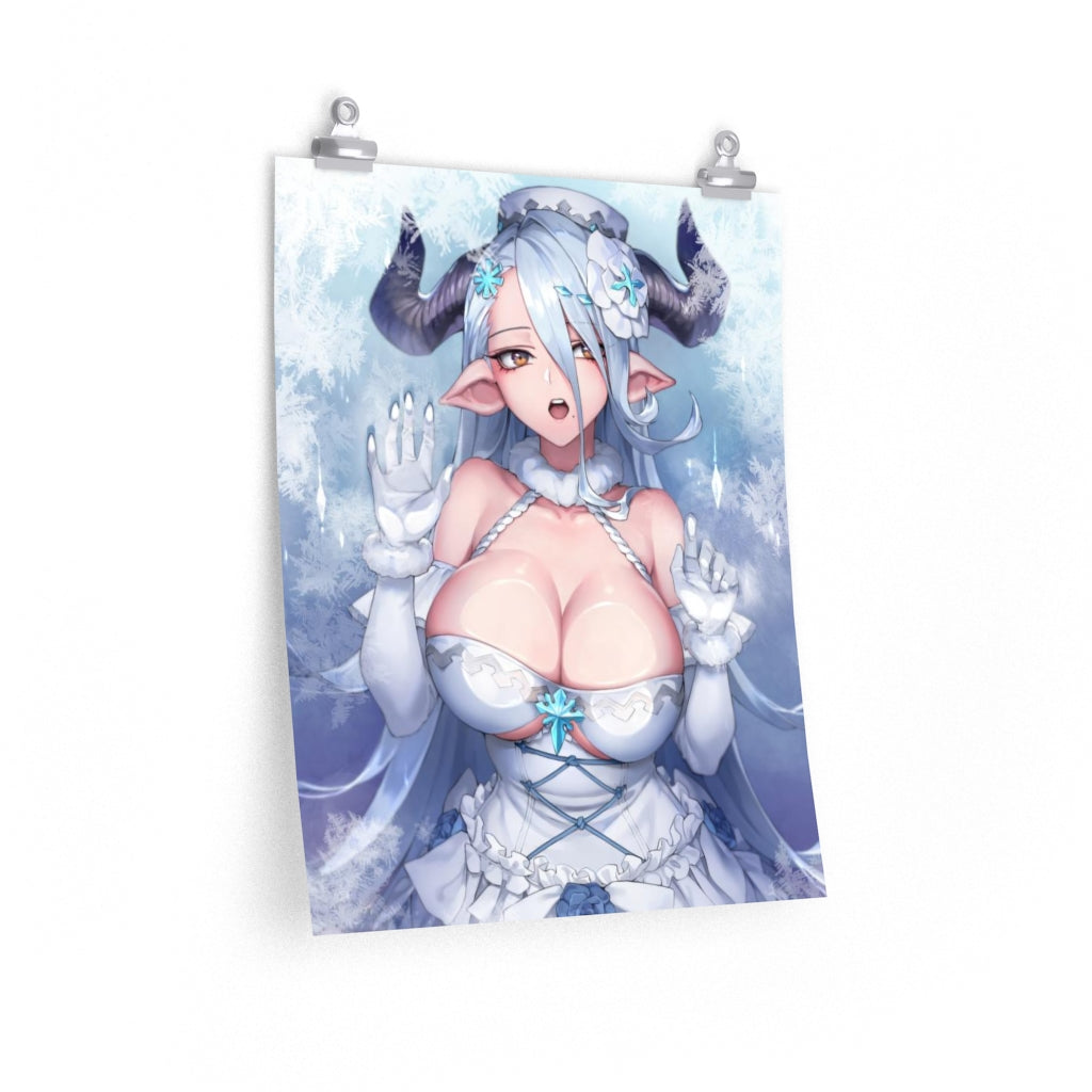 Izmir Granblue Fantasy Boobs Press Poster - Lewd Premium Matte Vertical Poster - Adult Wall Art