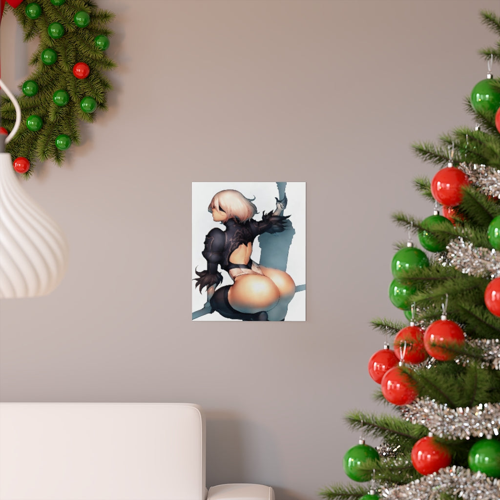 Yorha 2B Nier Automata Poster - Lewd Premium Matte Vertical Poster - Adult Wall Art