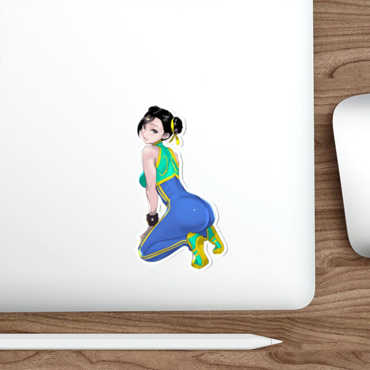 Big Butt Chun Li Street Fighter Waterproof Sticker - Ecchi Vinyl Decal