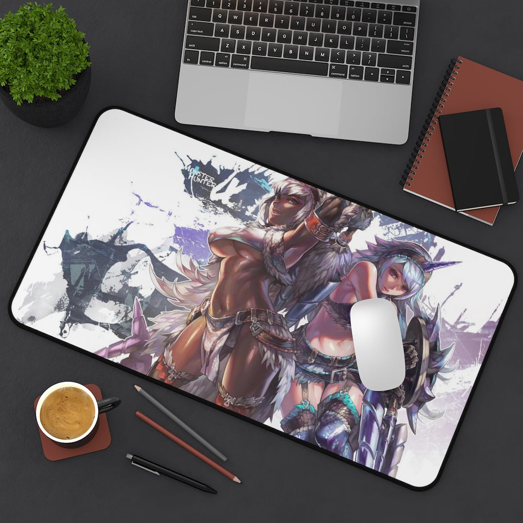 Sexy Monster Hunter Mousepad - Ecchi Large Desk Mat - Gaming Playmat