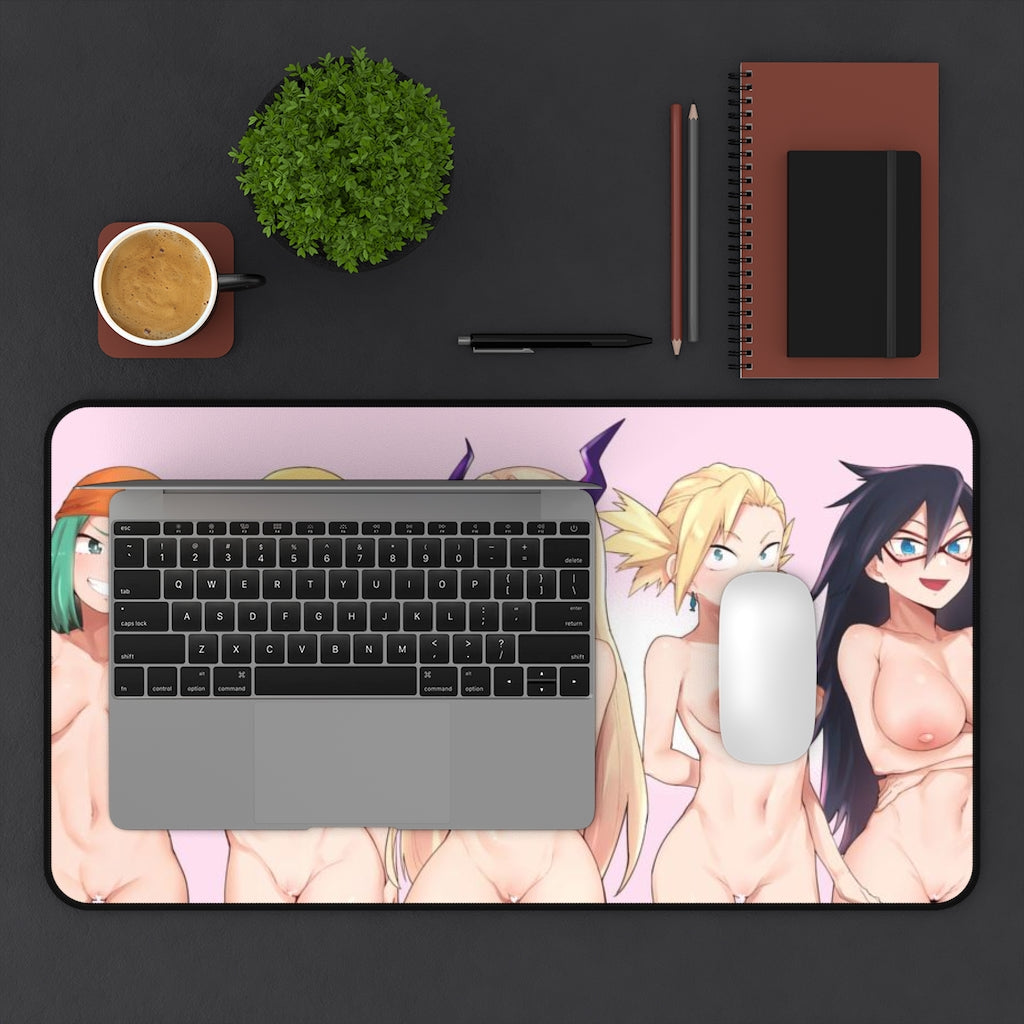 My Hero Academia Nude Waifus  Mount Lady Midnight Melissa Shield Ms Joke and Nakagame Tatami Desk Mat - Non Slip Mousepad