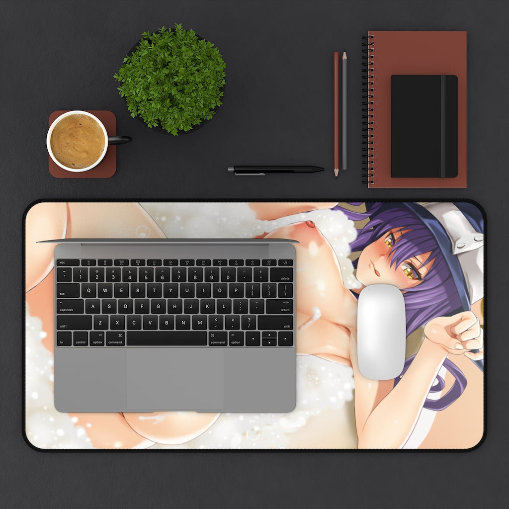 Nude Blair Hentai Bubble Bath Soul Eater Desk Mat - Lewd Mousepad - Anime Girl Playmat