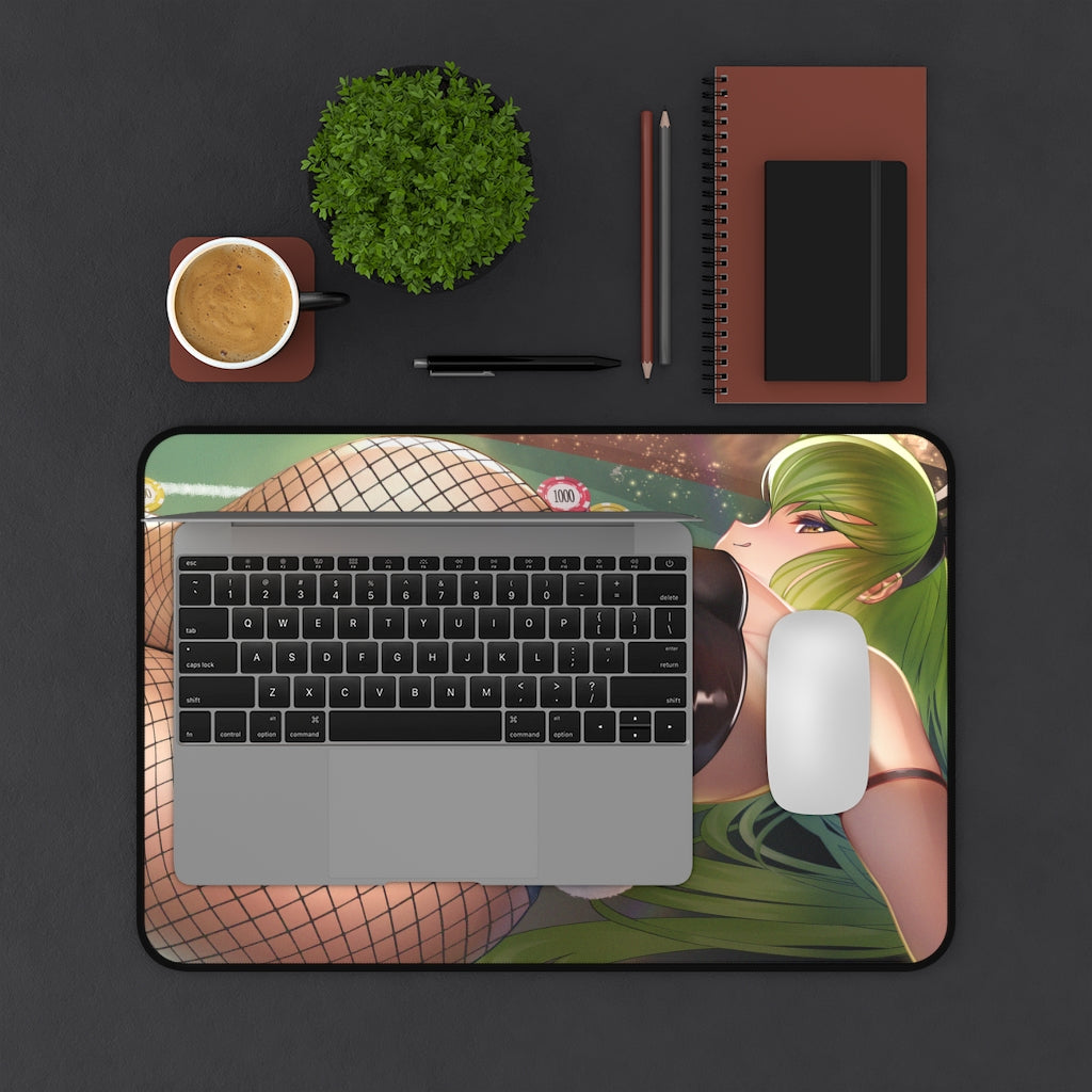 Code Geass Anime Mousepad - C.C. Bunny Girl - Large Desk Mat - Ecchi Mouse Pad - Sexy Butt Playmat