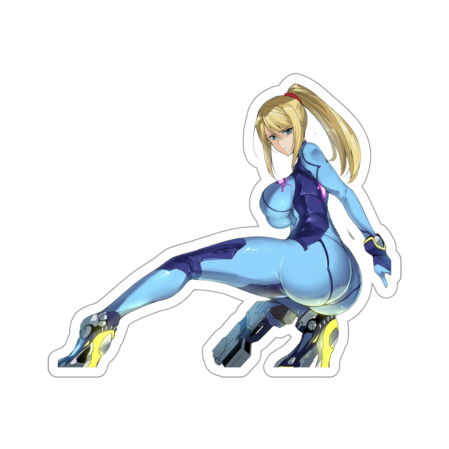 Metroid Waterproof Sticker - Samus Zero Suit Vinyl Car Decal