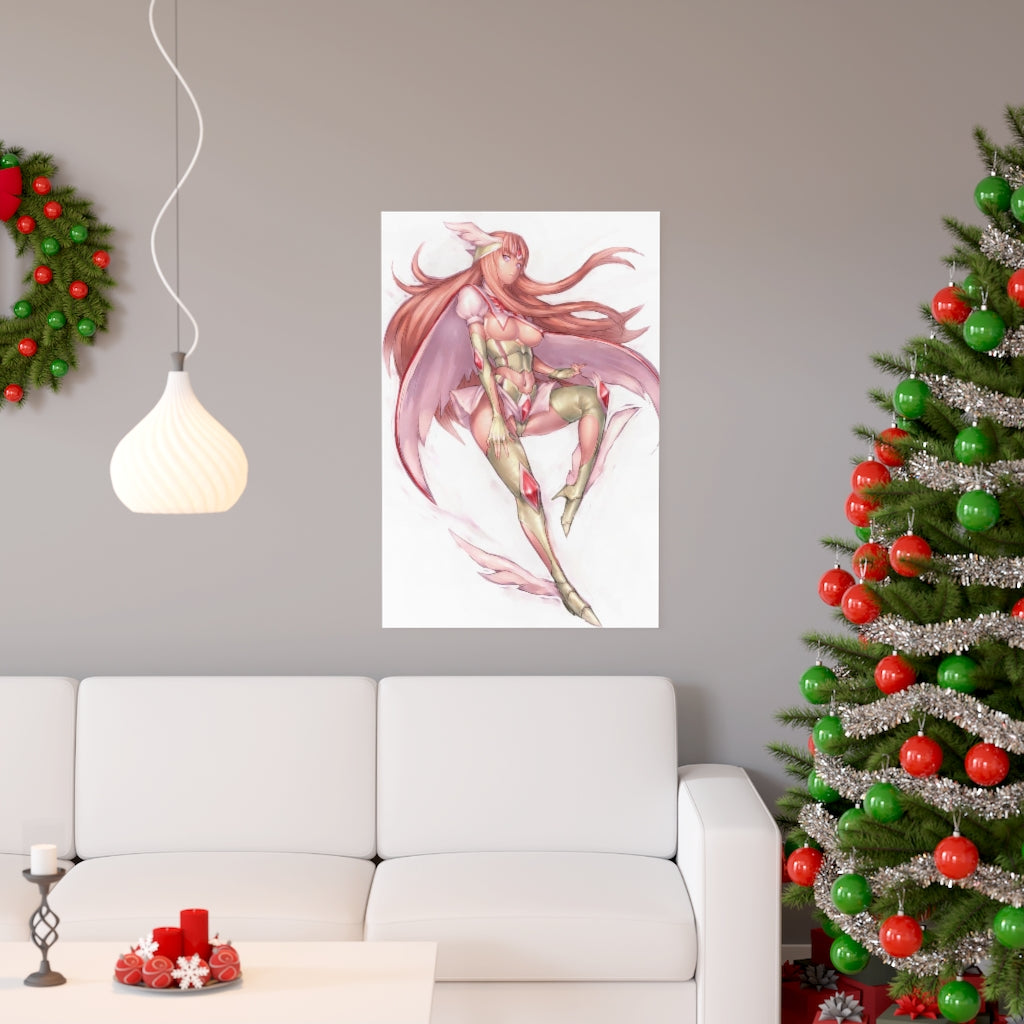 Aquila Yuna Saint Seiya Poster - Lewd Premium Matte Vertical Poster - Adult Wall Art