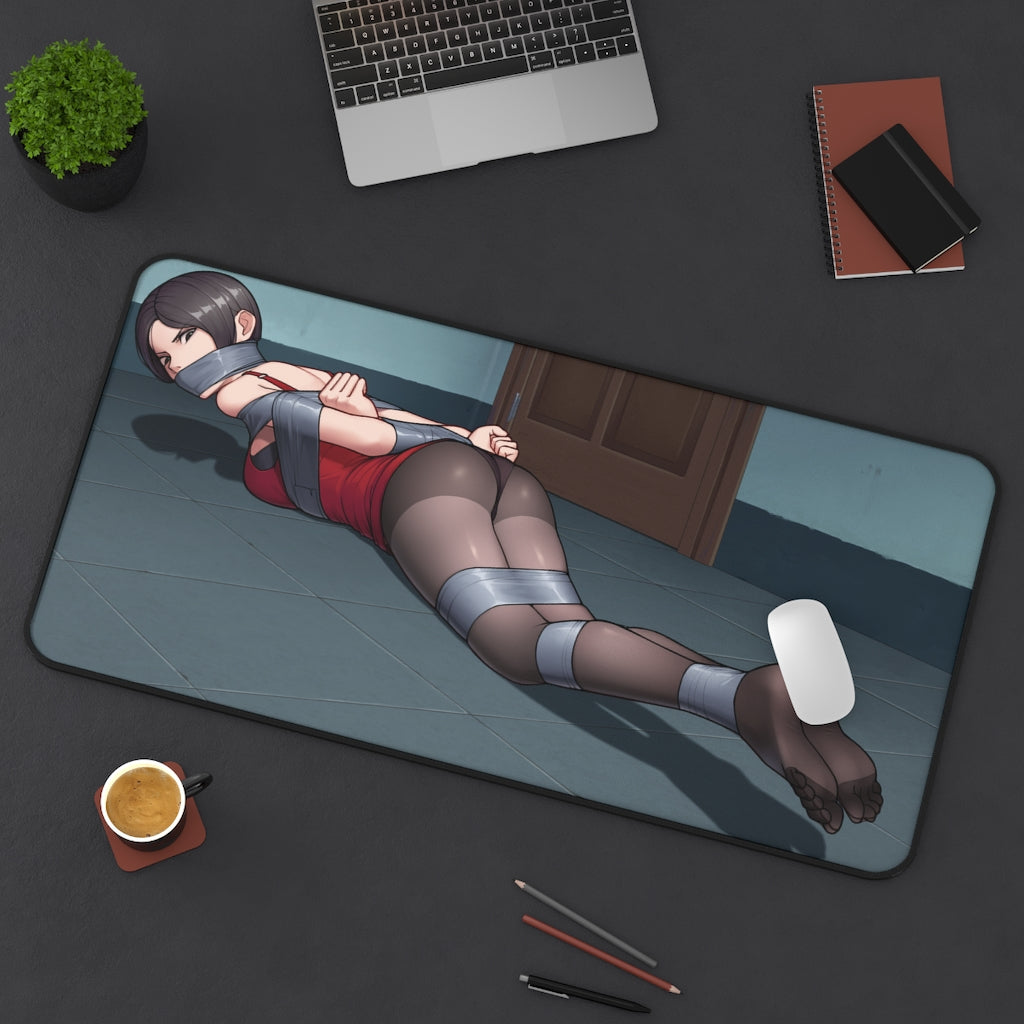 Ada Wong Pantyhose Resident Evil Shibari Bondage Desk Mat - Ecchi Mousepad - Adult Playmat