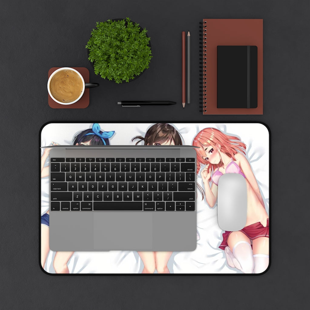 Rent A Girlfriend Sexy Waifus Desk Mat - Non Slip Mousepad