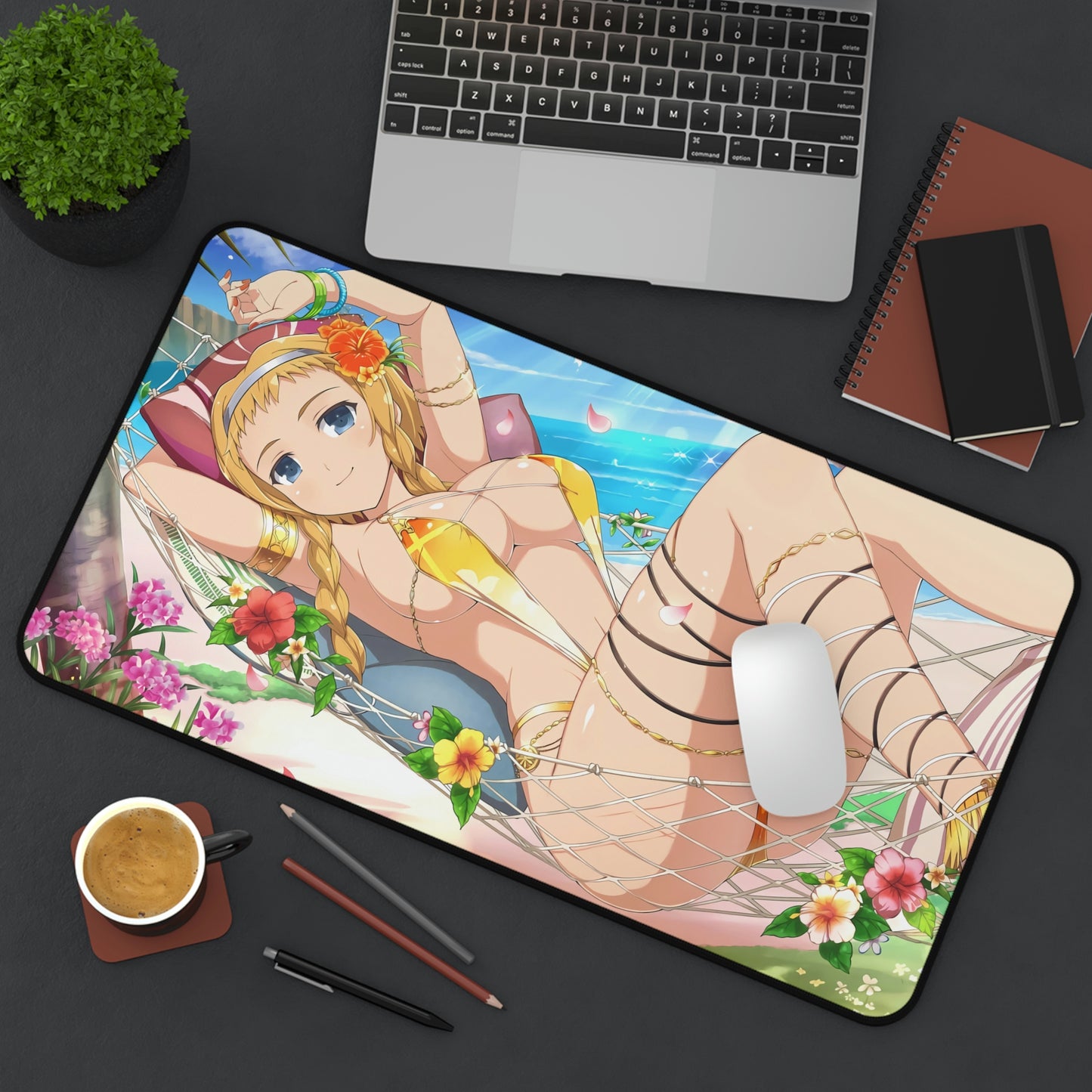 Sexy Leina Queen's Blade Desk Mat - Non Slip Gaming Mousepad