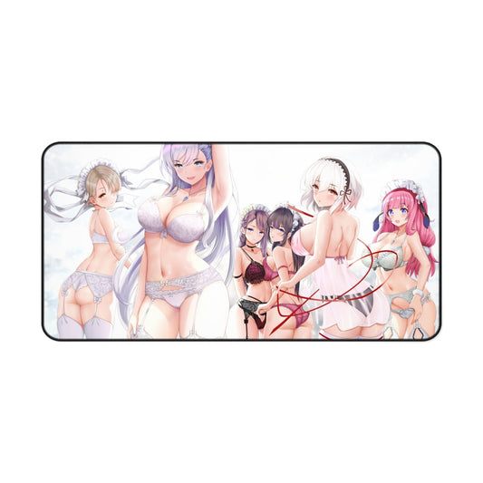 Large Anime Ecchi Desk Mat | Lingerie | Big Gaming Mousepad - MTG Playmat