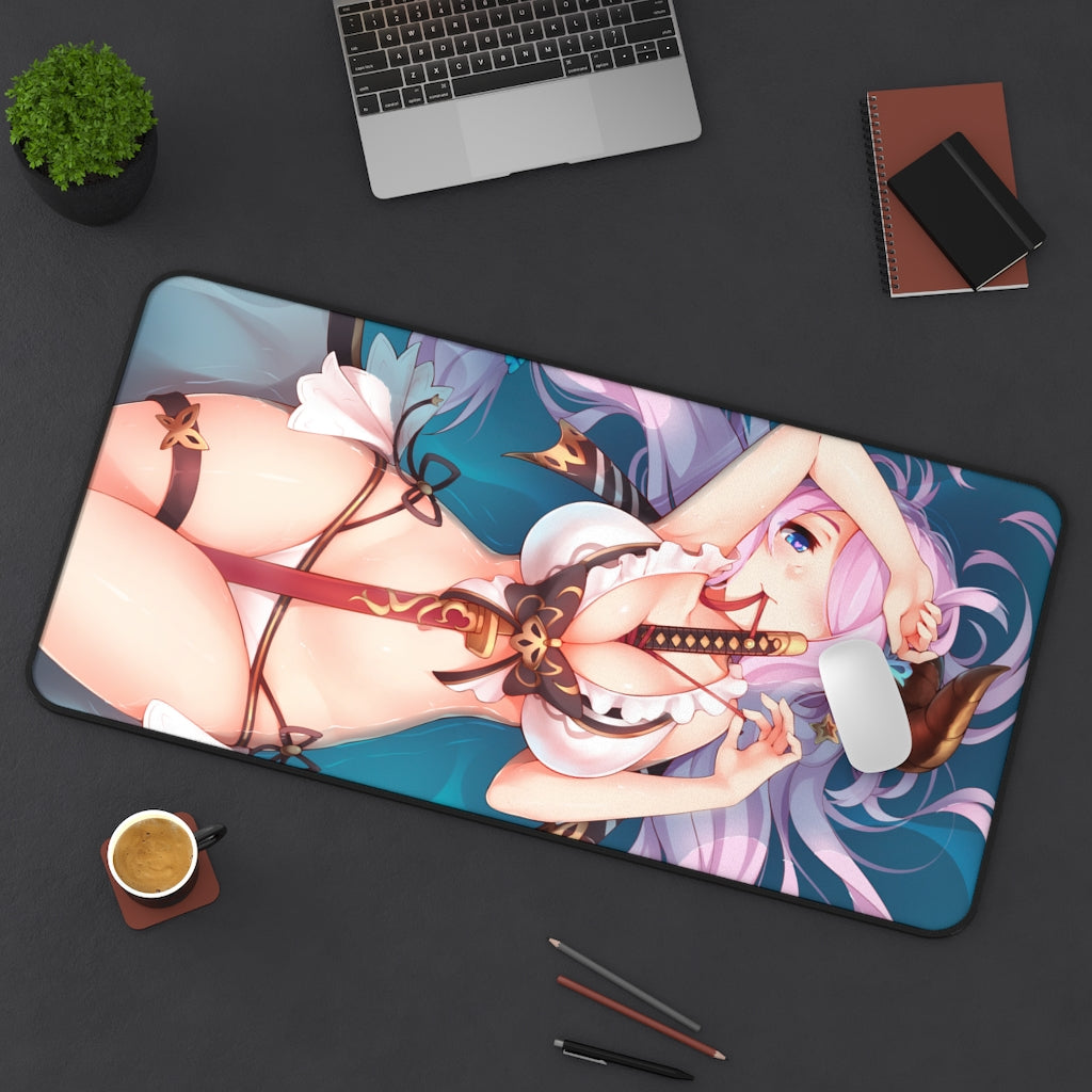 Sexy Narmaya Granblue Fantasy Desk Mat - Non Slip Gaming Mousepad