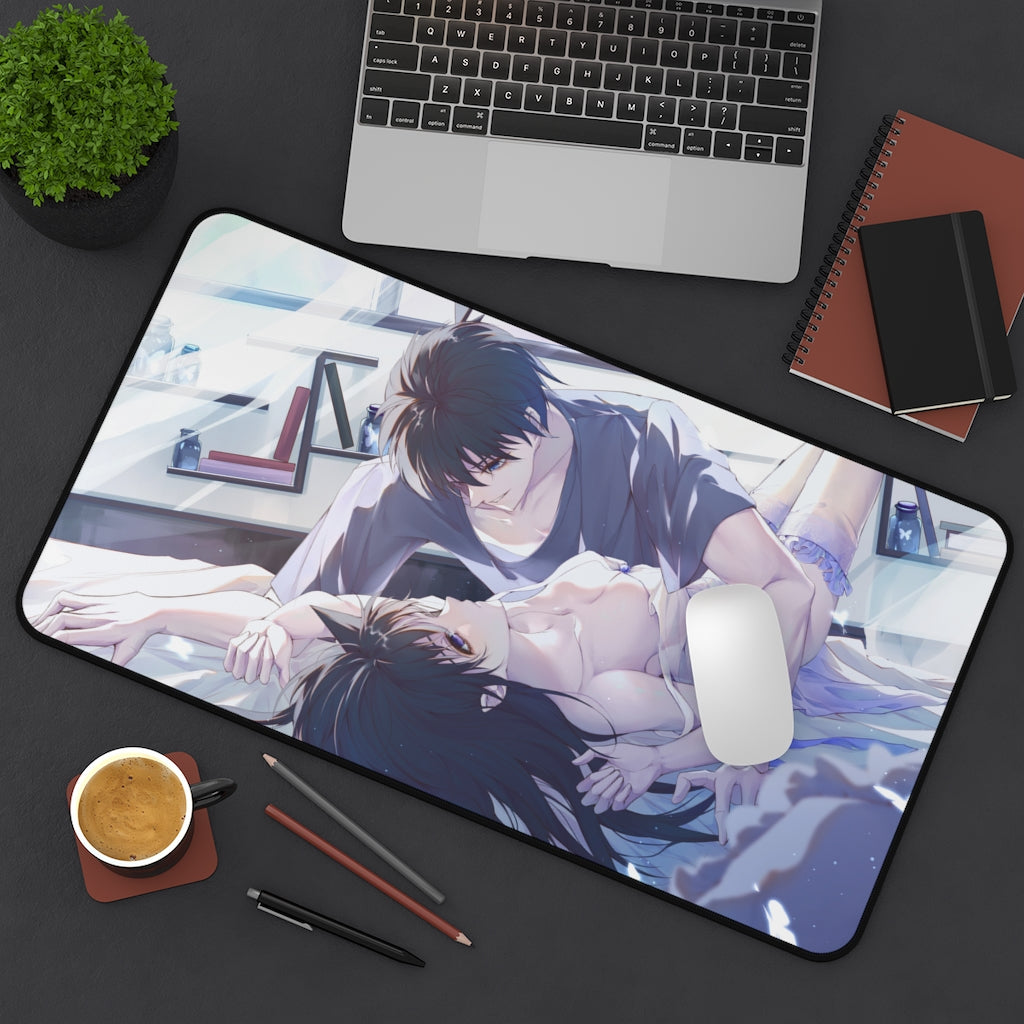 Detective Conan Sexy Shinichi Kudo and Ran Mouri Manga Desk Mat - Anime Mousepad - Non Slip Playmat