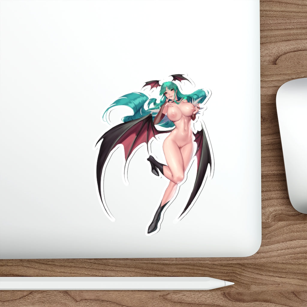 Morrigan Aensland Darkstalkers Hentai Nude Waterproof Sticker - Ecchi Vinyl Decal