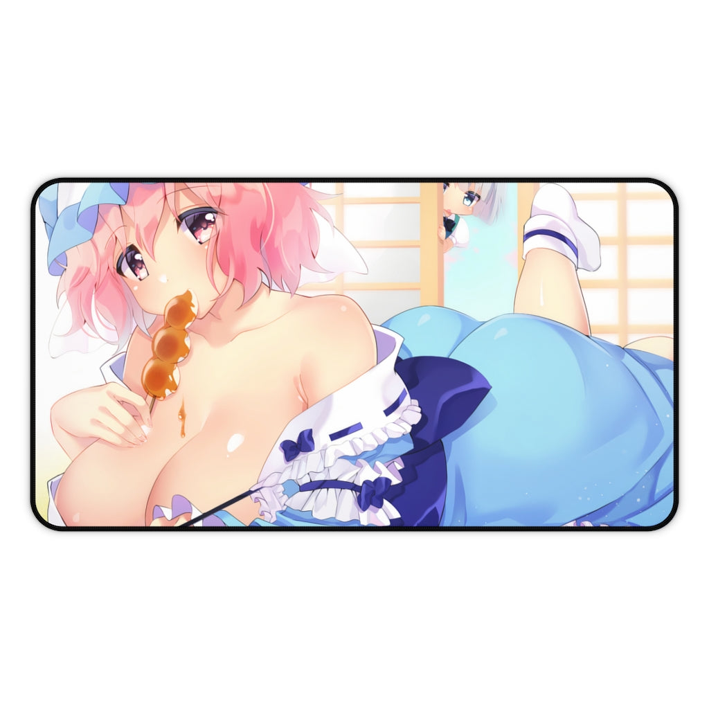 Sexy Boobs Yuyuko Saigyouji Touhou Desk Mat - Non Slip Mousepad