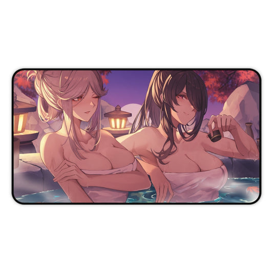 Genshin Impact Mousepad - Onsen Beidou And Ningguang Large Desk Mat - Mouse Pad - Ecchi MTG Playmat