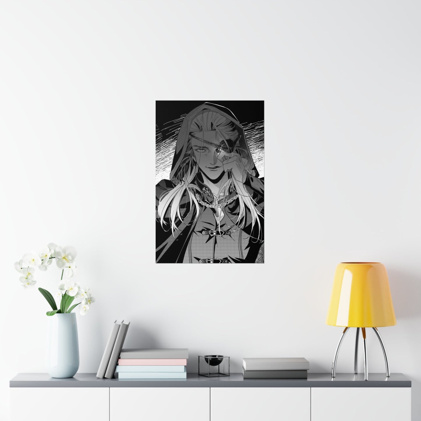 Aemond Targaryen Poster - House of the Dragon Wall Art - Game of Thrones Anime Manga Poster