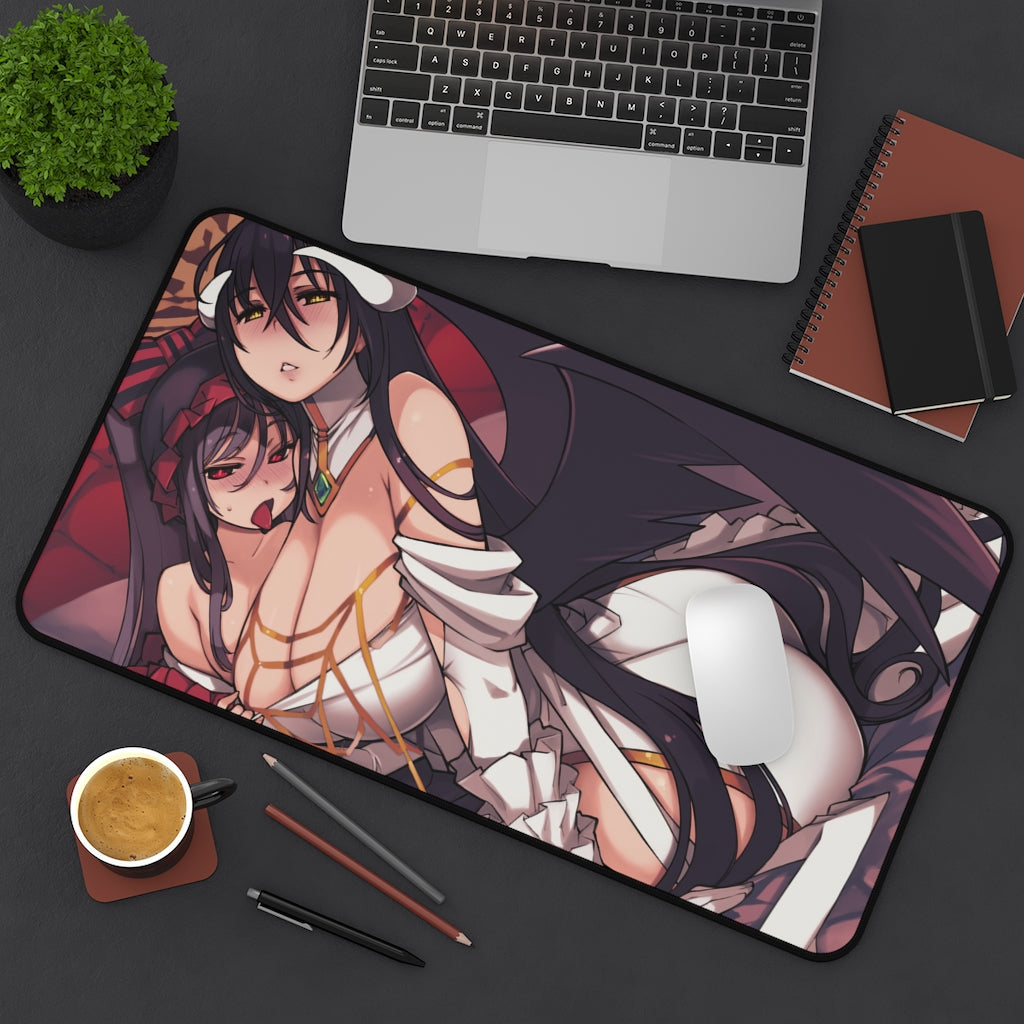 Overlord Sexy Shalltear Bloodfallen and Albedo Desk Mat - Non Slip Mousepad