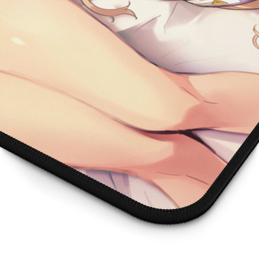 Atelier Ryza Sexy Mousepad - Sleepover Klaudia Valentz and Reisalin Stout Ecchi Desk Mat - Kawaii Gaming Playmat