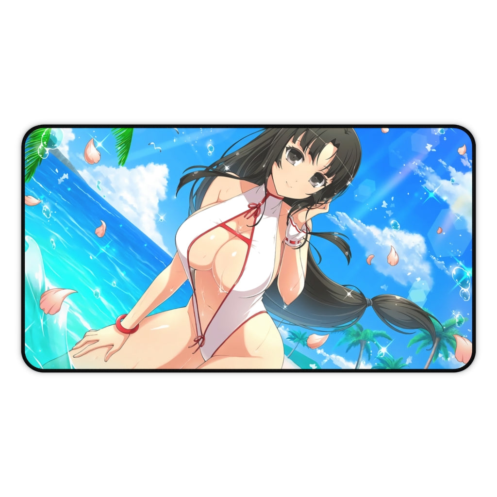 Sexy Tomoe Queen's Blade Desk Mat - Non Slip Mousepad