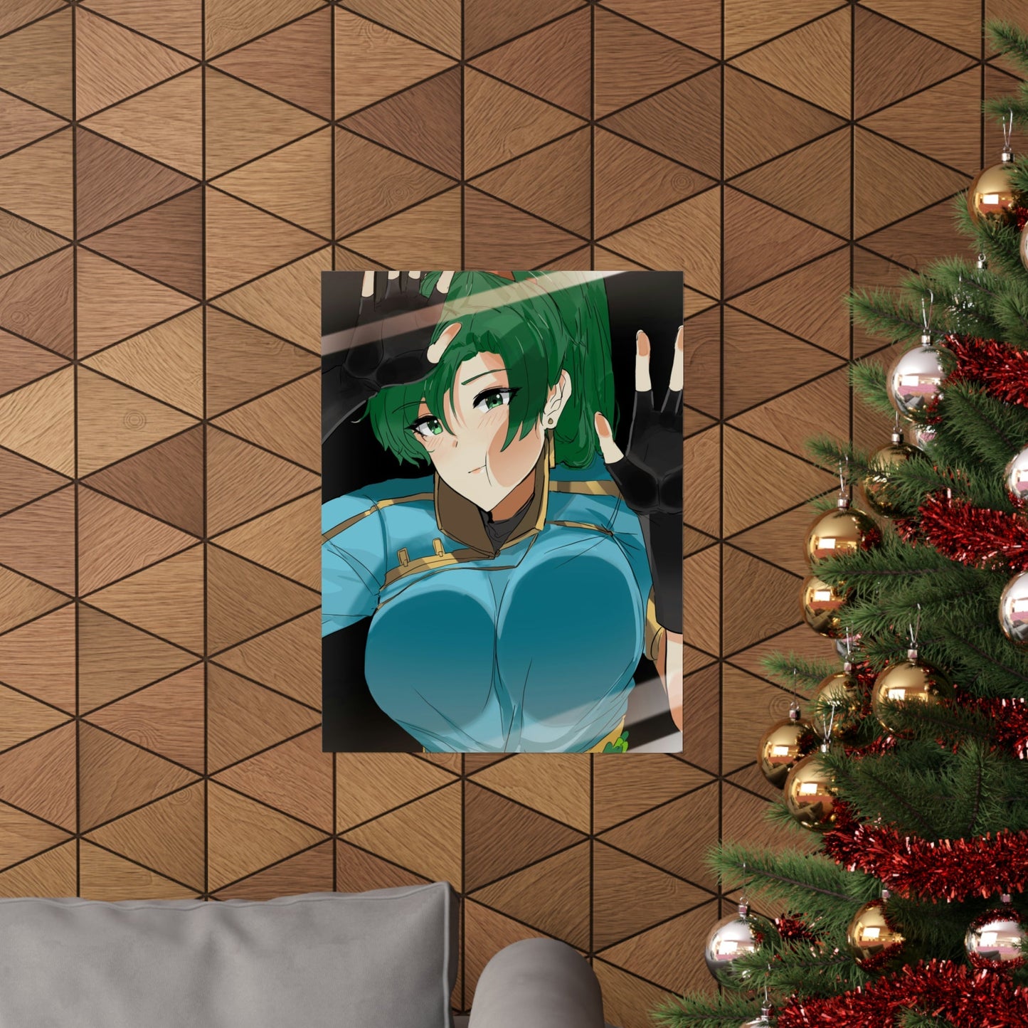 Lyn Fire Emblem Boobs Press Poster - Lewd Premium Matte Vertical Poster - Adult Wall Art