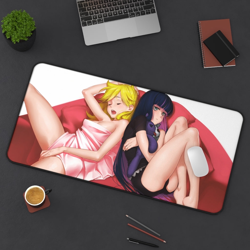 Panty and Stocking with Garterbelt Sexy Waifus Desk Mat - Non Slip Mousepad