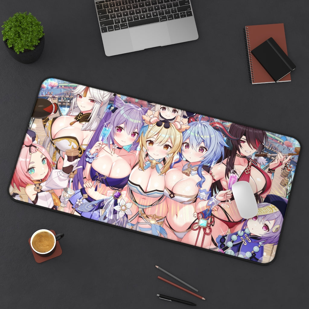 Sexy Genshin Impact Mousepad - Desk Mat - Big Gaming Mouse Pad - MTG Playmat