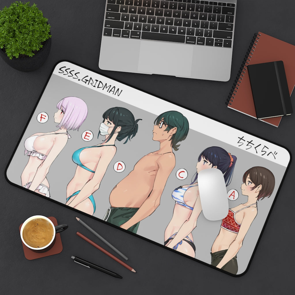 SSSS Gridman Boobs Size Bust Chart Mousepad - Non Slip Desk Mat