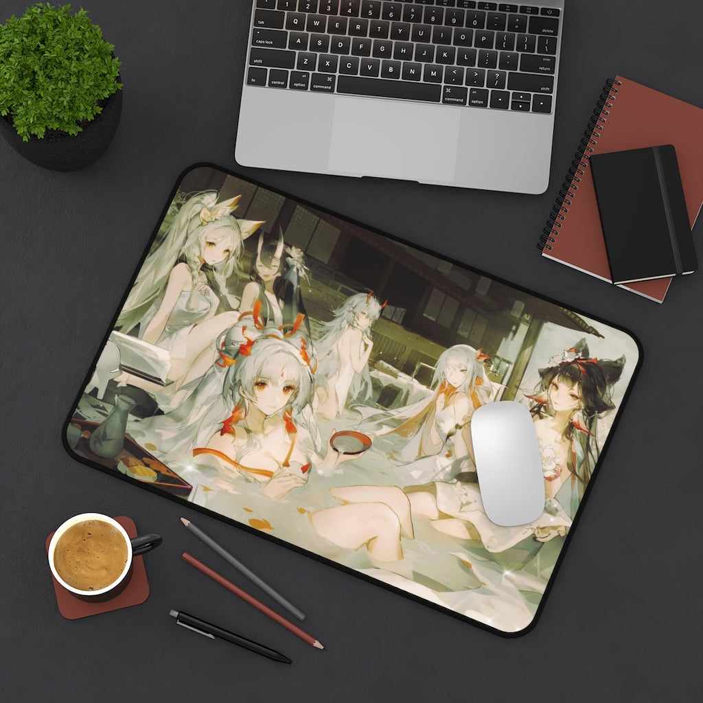 Onmyoji Sexy Mousepad - Onsen Waifus Gaming Desk Mat - Ecchi Playmat