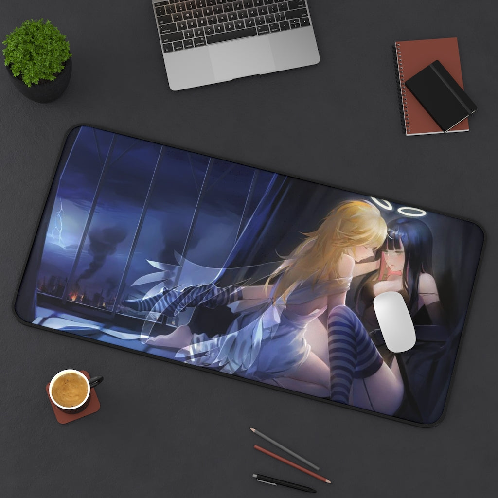 Panty and Stocking with Garterbelt Sexy Angel Waifus Desk Mat - Non Slip Mousepad