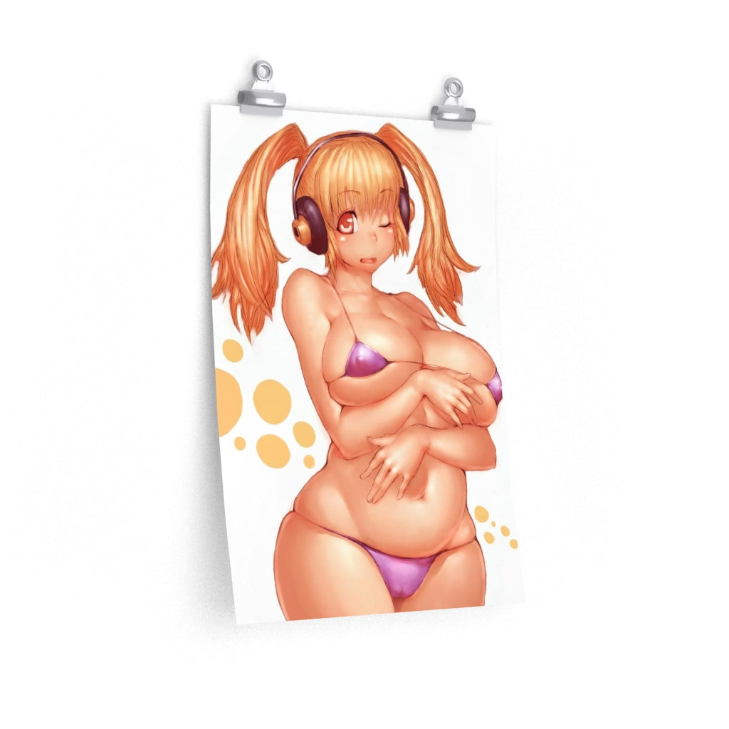 Super Pochaco Nitroplus Poster - Lewd Premium Matte Vertical Poster - Adult Wall Art