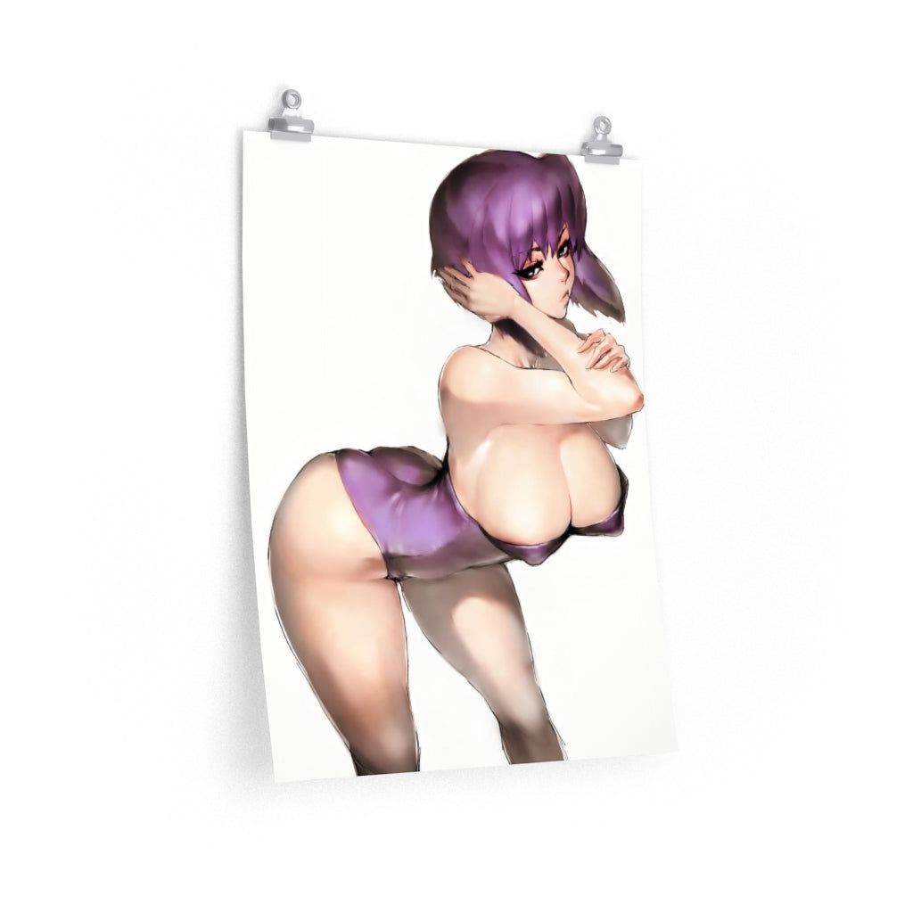 Kusanagi Motoko Ghost In The Shell Poster - Lewd Premium Matte Vertical Poster - Adult Wall Art