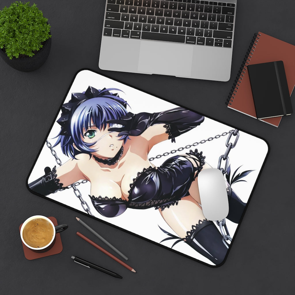 Ikkitousen Sexy Mousepad - Leather Lu Meng Desk Mat - Ecchi Playmat