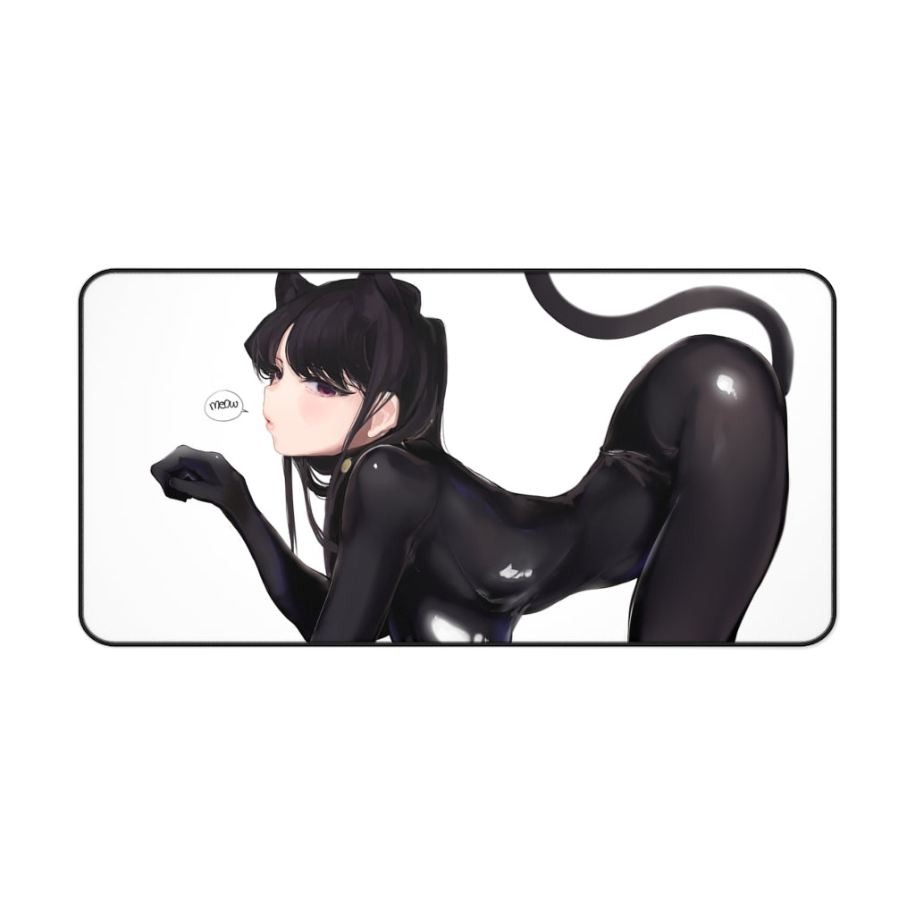 Komi San Sexy Mousepad - Neko Komi Can't Communicate Ecchi Desk Mat - Anime Playmat