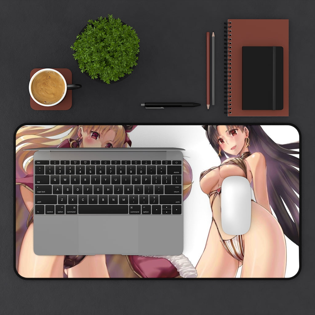 Fate Grand Order Sexy Mousepad - Ereshkigal And Ishtar Ecchi Desk Mat - Gaming Playmat