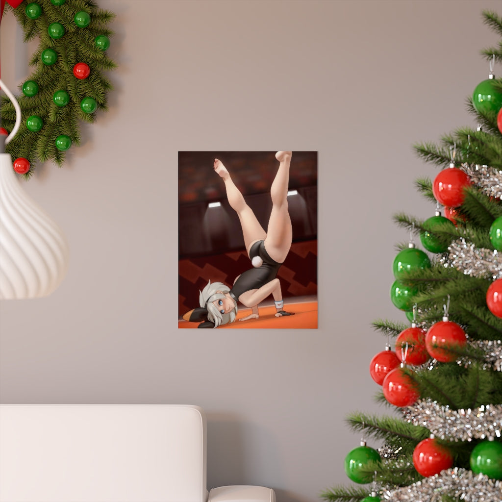 Bea Pokemon Sexy Gymnast Poster - Lewd Premium Matte Vertical Poster - Adult Wall Art